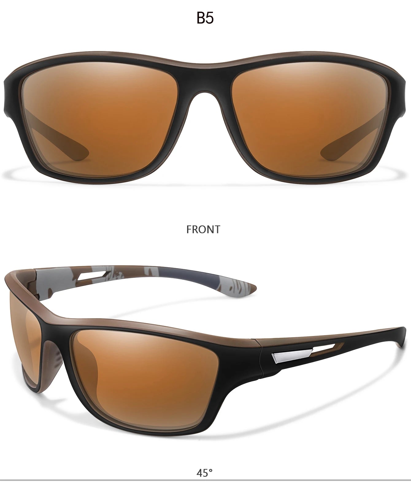Lunettes de soleil de pêche polarisées pour hommes et femmes, lunettes anti-absorbe ouissement, lunettes UV400, sports de plein air, conduite, randonnée, cyclisme sur route