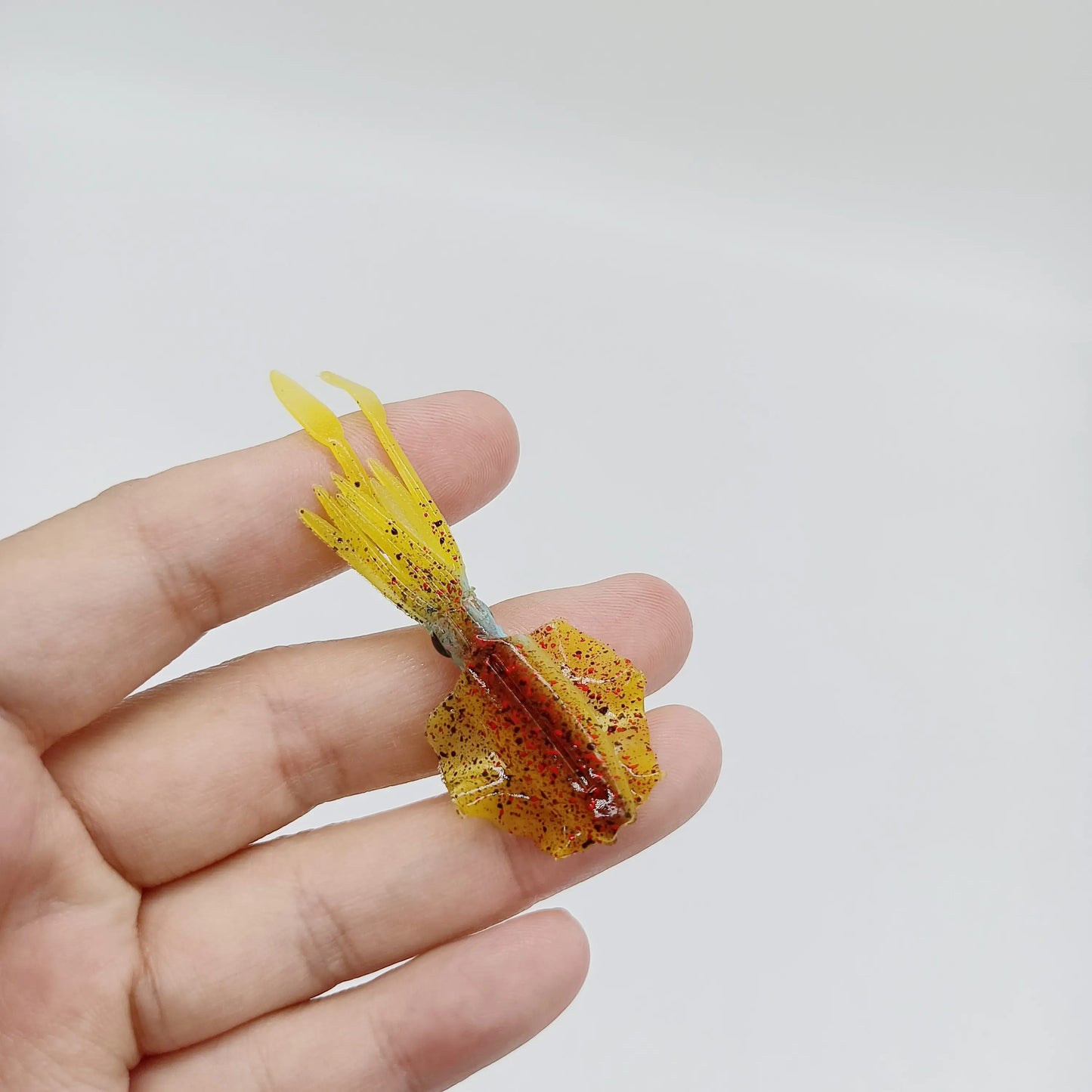 DUODUOYU 1 pièces Mini leurre de pêche au calmar souple 6 cm 2g gabarits de calmar UV lumineux pour leurre de pêche en eau douce appât Wobbler matériel de pêche