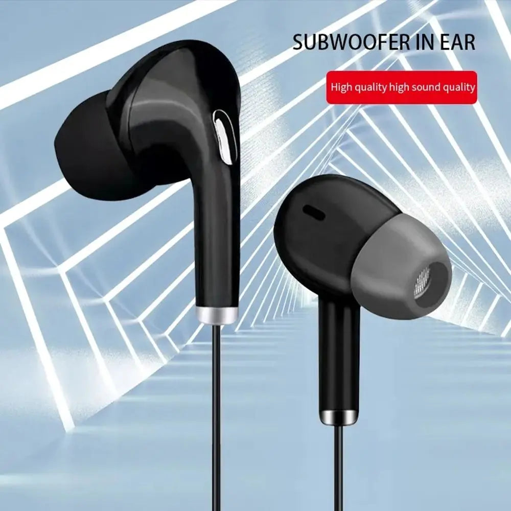 Écouteurs filaires haute définition avec micro, contrôle intra-auriculaire, casque de sport portable, écouteurs filaires pour mobile le matin, 3.5mm