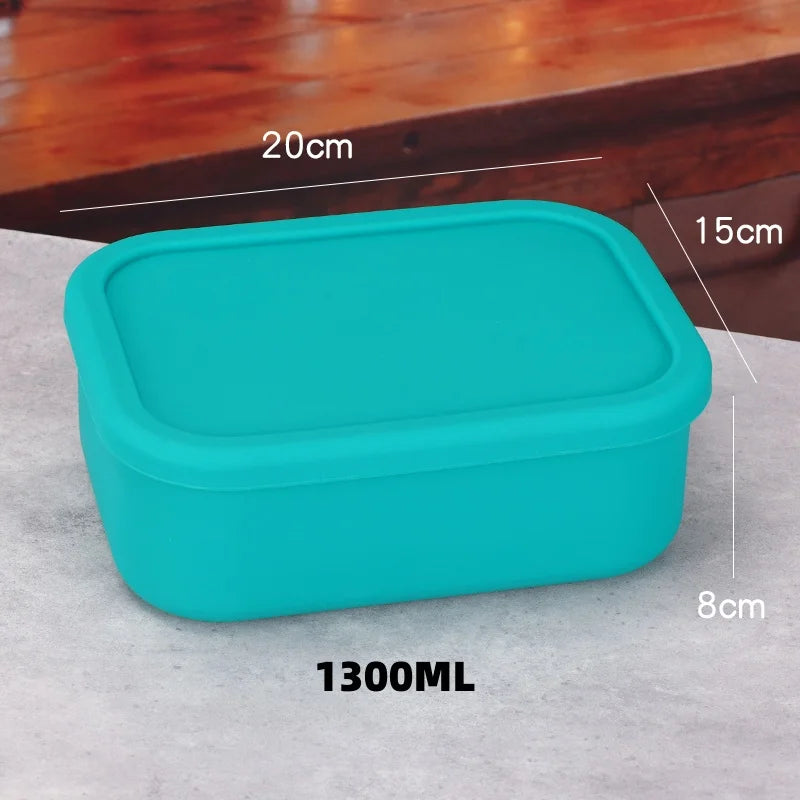 Conteneur à déjeuner en silicone boîte bento — anti-fuite, sans BPA, lavable au lave-vaisselle