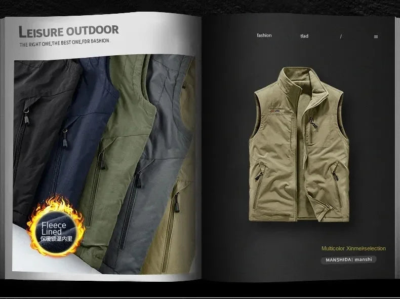 Chaqueta de senderismo para hombre, abrigo térmico, cálido, informal, metropolitano, glaMan, ropa térmica de lujo, talla grande, moda, invierno