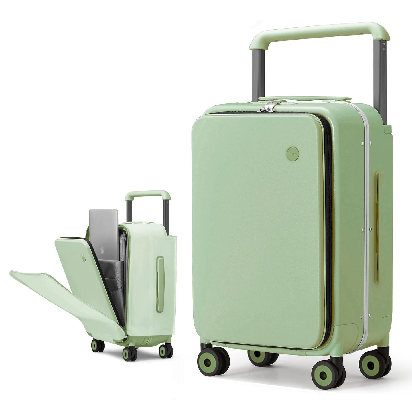 Valise Cabine 20 Pouces Cadre Aluminium — Large Poignée Bagage à Main Voyage