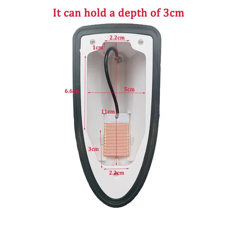 Universal Car Shark Fin Antenna, Auto Radio Signal Amplifier Roof Mounted for All Vehicle Models, Car Styling