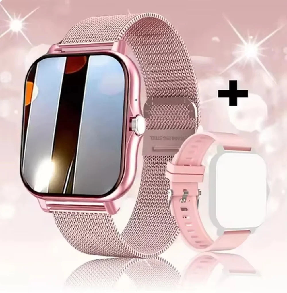 Montre Connectée 2025 Bluetooth — Oxygène Pression Artérielle Smartwatch Cadeau