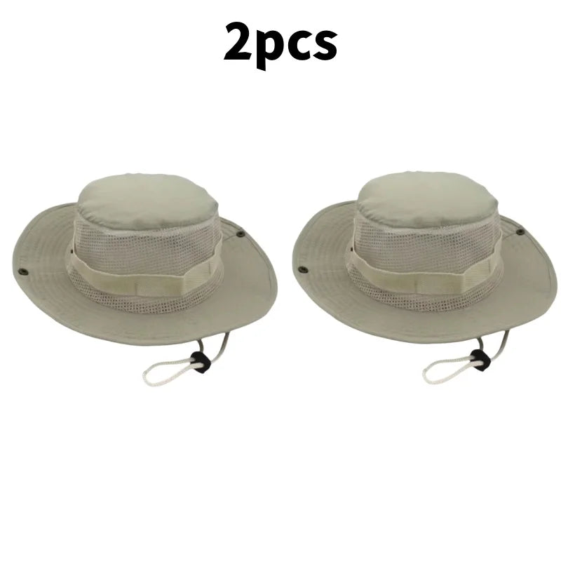 Chapeau de soleil pour hommes et femmes, casquette de Camouflage, pour Sports de plein air, seau, pêche, randonnée, chasse, 60CM