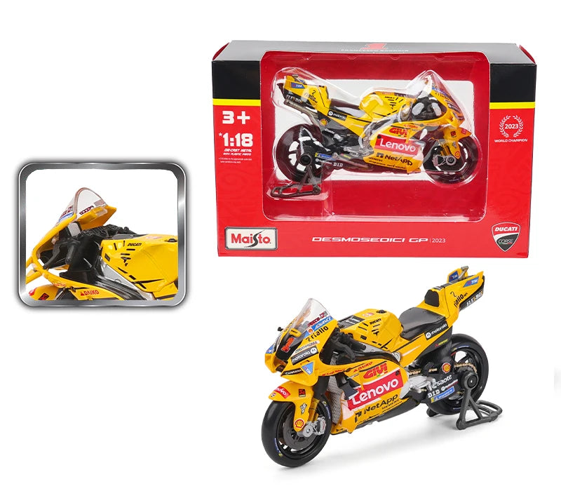 Modèle Réduit Moto GP 1:18 Champion 2024 — Alliage Moulé, Collection & Cadeau
