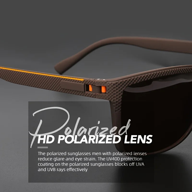 Lunettes de soleil sport extérieur polarisées — courbe, cadre résistant, bouclier, UV400