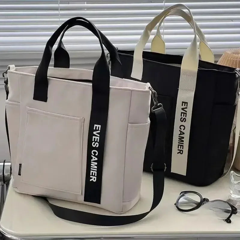 Sac Fourre-Tout en Nylon Étanche — Grande Capacité Messenger Mode École
