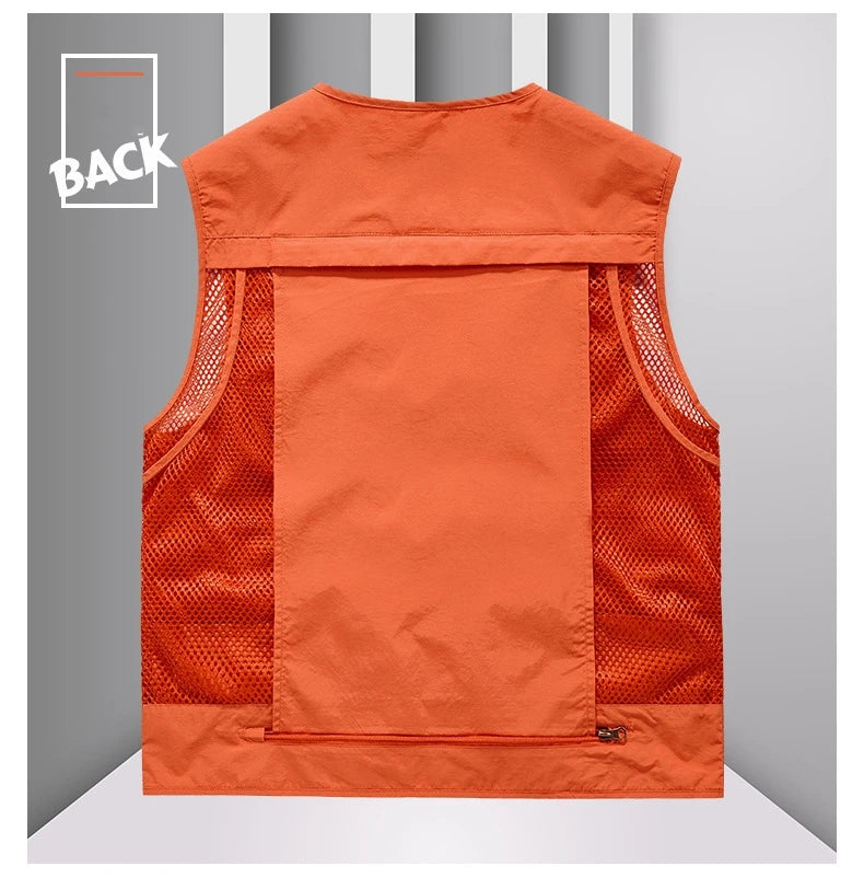 FGKKS – gilet multi-poches pour hommes, nouveau gilet de pêche respirant pour l'extérieur, design de qualité, veste de loisirs de haute technologie pour hommes