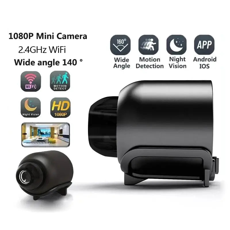 Nueva X5Mini Visión Nocturna 1080P Cámara de Vigilancia Inalámbrica Ligera Clara Portátil Detección de Movimiento de Calidad Superior