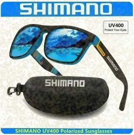 Lunettes de soleil polarisées Shimano, protection UV400 pour hommes et femmes, pour la chasse, la pêche, la conduite, le vélo, avec boîte en option
