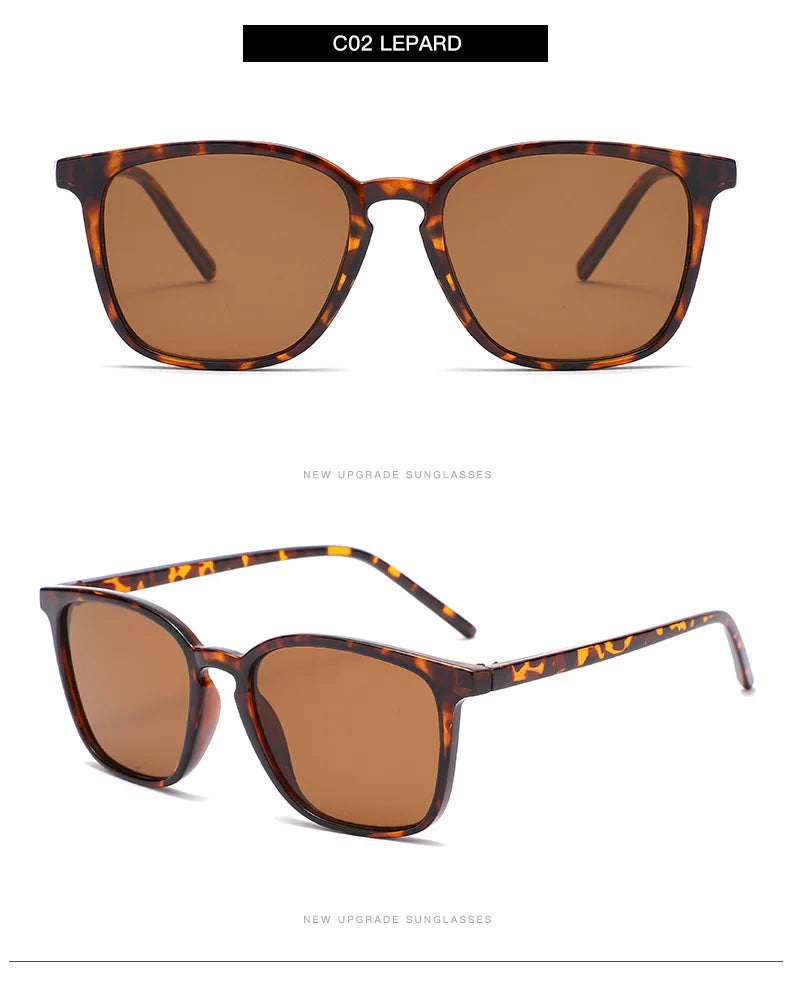 Lunettes de soleil carrées vintage tendance pour femmes — rétro