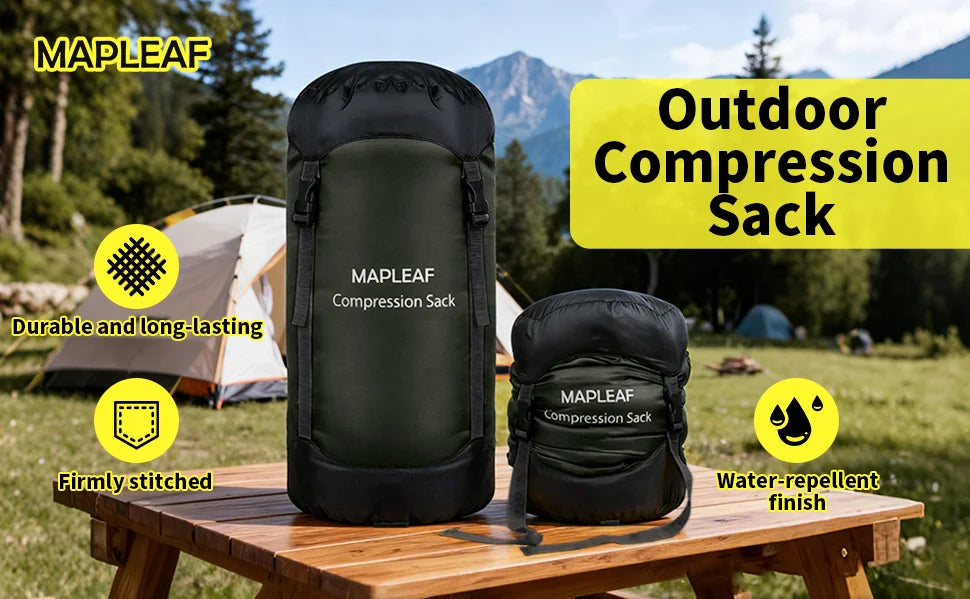 MAPLEAF sac de couchage à Compression ultraléger et étanche, pour Camping en plein air, sac de rangement pour sac à dos et randonnée