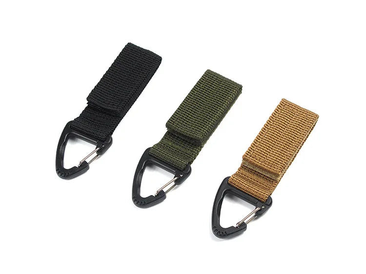 Gants en Nylon polyvalents, boucle, crochet de gant tactique, Clip de sécurité, randonnée en plein air, corde d'escalade, accessoires de rangement, 1/3/6 pièces