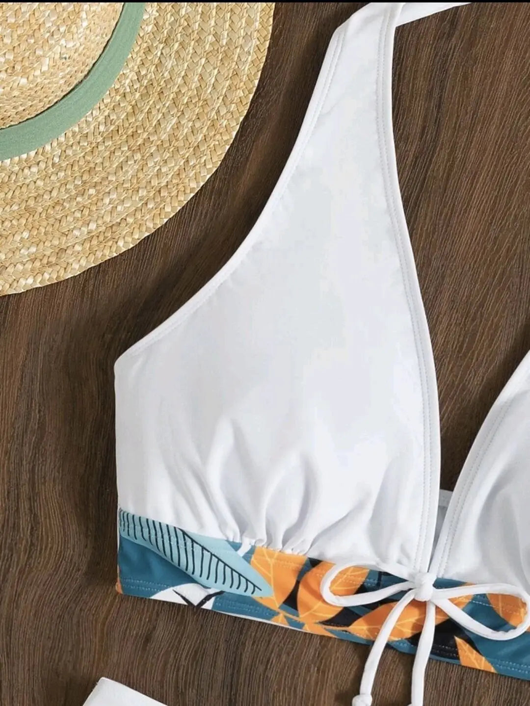 Ensemble de bikini halter 2026, maillot de bain court pour femme, maillot de bain taille haute imprimé, tenue de plage