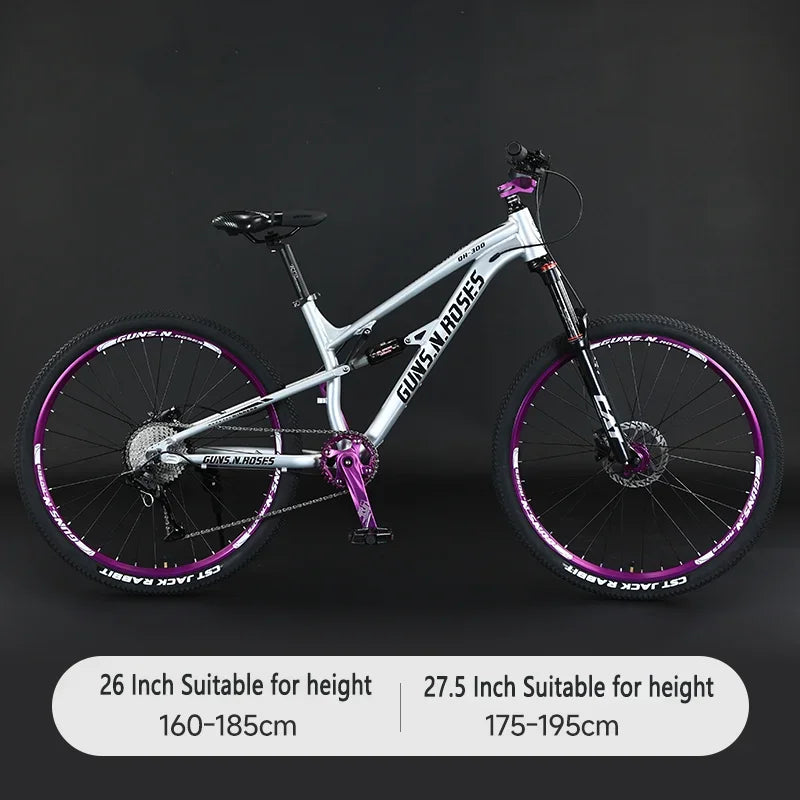 VTT Descente Suspension Souple 27,5 Pouces — 10 Vitesses Suspension Pneumatique Frein Huile