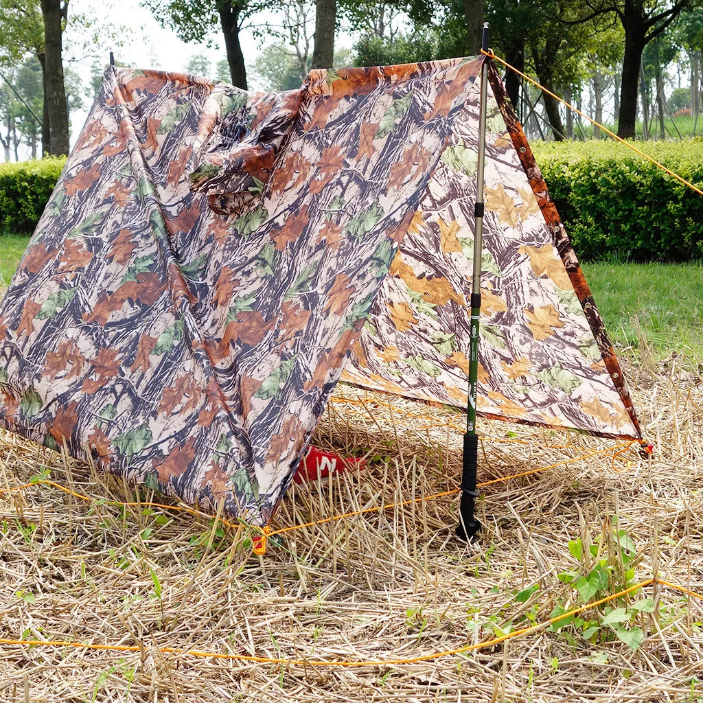 Poncho de Camouflage respirant pour l'extérieur, imperméable tactique de Jungle, observation des oiseaux, randonnée, chasse, combinaison Ghillie, équipement de pluie de voyage