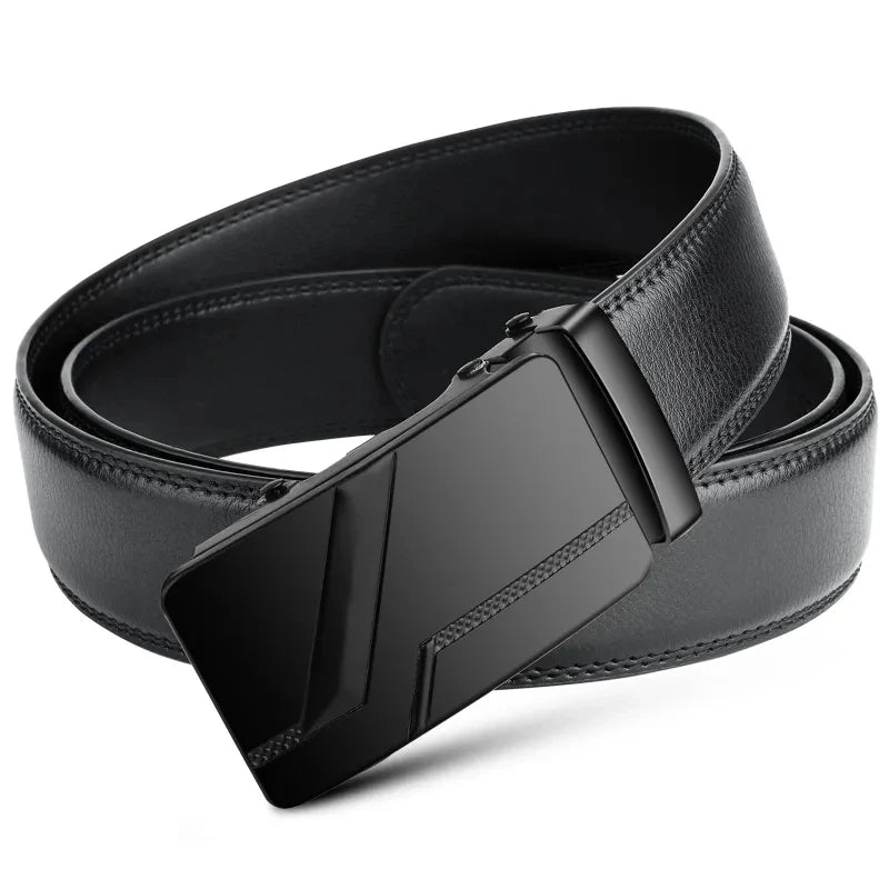 Ceinture automatique pour homme — noire, 110cm / 120cm / 130cm