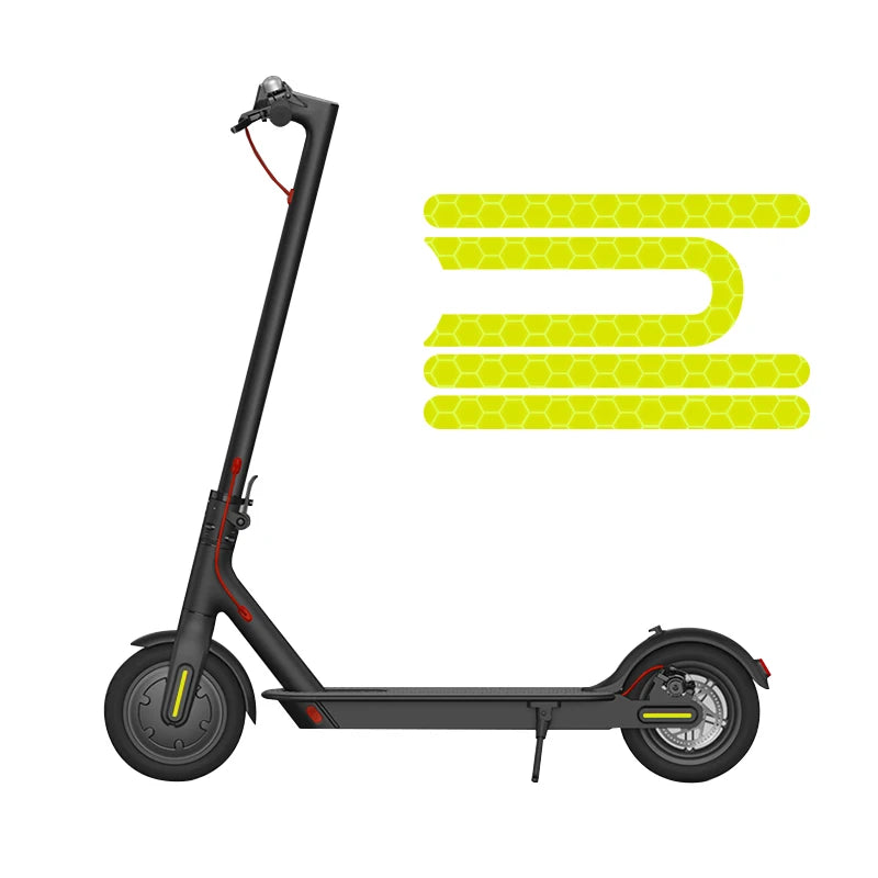 Pegatinas para patinete eléctrico M365 Pro, juego de 4 unidades, tiras adhesivas, cubiertas reflectantes, carcasa protectora, monopatín
