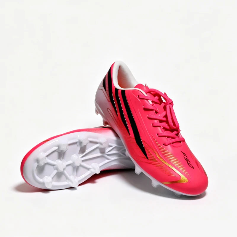 pscownlg Chaussures de Football FG Unisexe Montantes Microfibre — Crampons Longs, Match & Extérieur EU 34–46