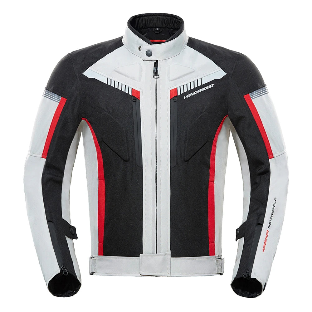 Veste de moto imperméable pour homme — veste de course, pantalon moto portable, protection EVA