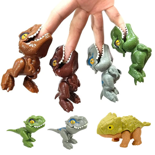 Dinosaure jurassique Triceratops tyrannosaure, modèle de jouets pour enfants, dinosaures créatifs pour mordre les doigts, jouet interactif, cadeau pour garçon