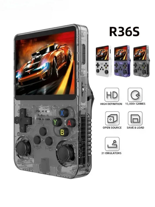 Console de jeu rétro portable 3,5" IPS — 64/128 Go, système Linux, lecteur vidéo de poche