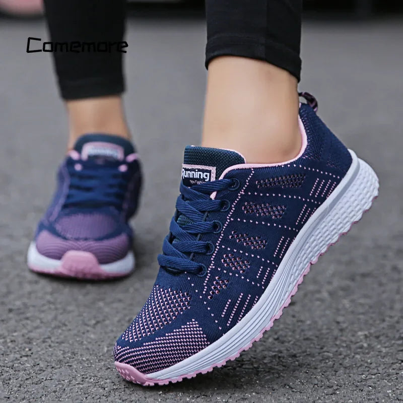 Zapatillas de mujer, zapatillas de moda para mujer, zapatillas deportivas para mujer, zapatos de diseñador, zapatos de mujer blancos, zapatos planos casuales para mujer, zapatillas deportivas
