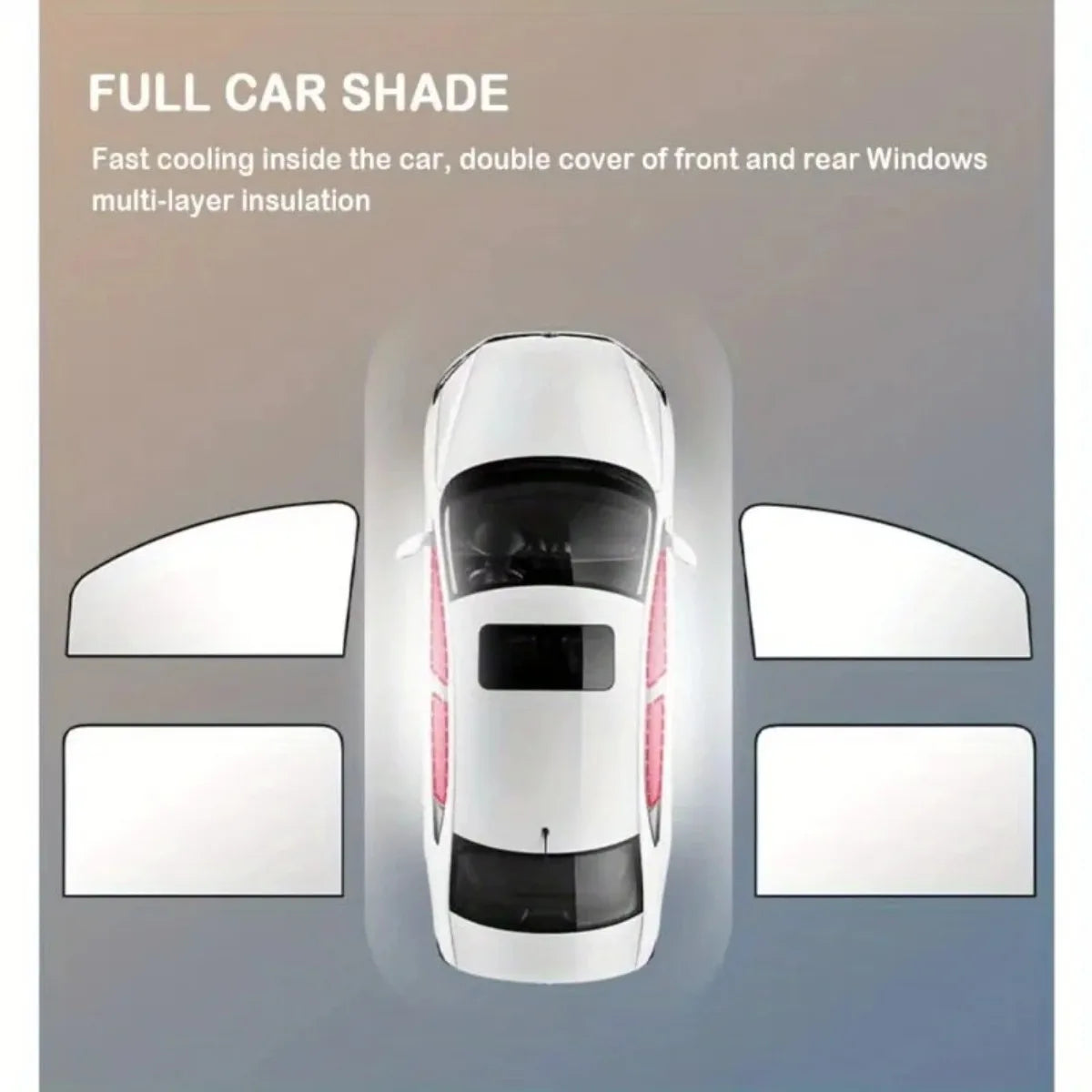 Parasol magnético universal para coche, juego de 2 piezas, reducción de calor, protección de la privacidad, parasol automático, accesorio para coche