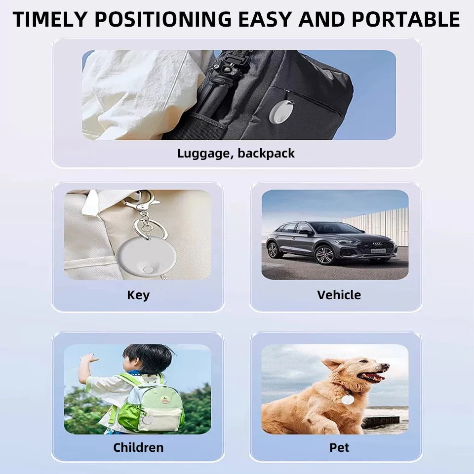 GPS Tag Tracker Find My Mini GPS Bluetooth Long Standby Precise Global Positioning Anti-Loss Device Two Colors Available