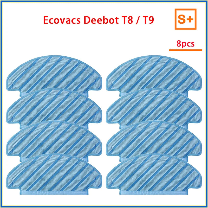 Dust Bag Parts for ECOVACS Deebot T9 AIVI T8 AIVI N8 Pro Robot Vacuum Cleaner, Main Side Brush, HEPA Filter, Replacement Accessories
