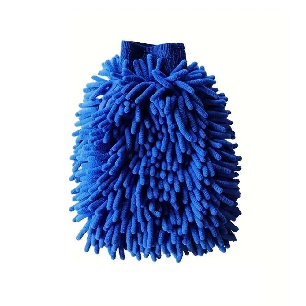 Guantes de lavado de coche de microfibra de chenilla, limpieza de arañazos, cuidado sin pelusa, manoplas suaves, plumero para vehículos de motor, accesorios para motor