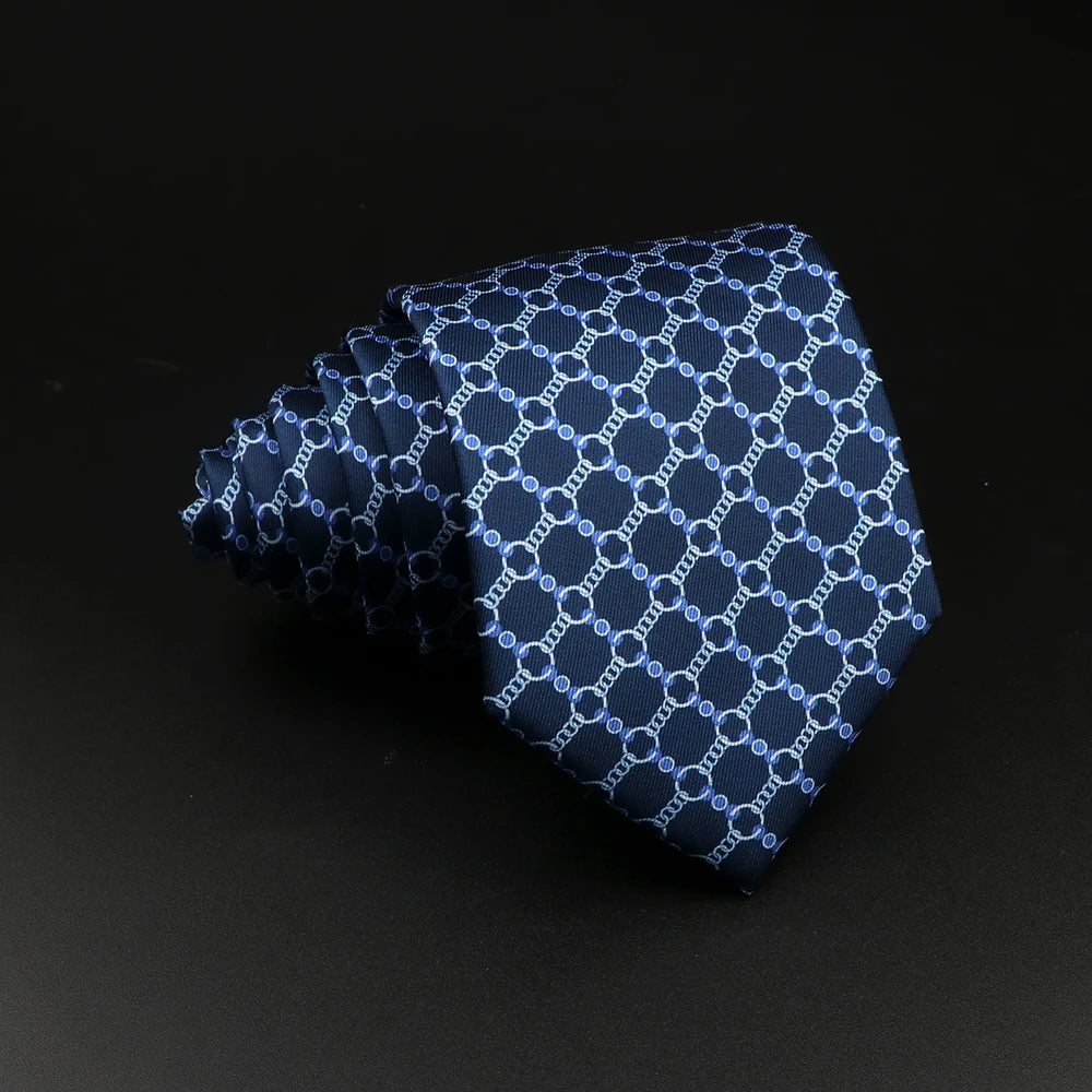 51 Styles Men's Silk Ties Jacquard Striped Plaid Floral Tie Accessories Daily Wear Shirt Suit Necktie Wedding Party Gift