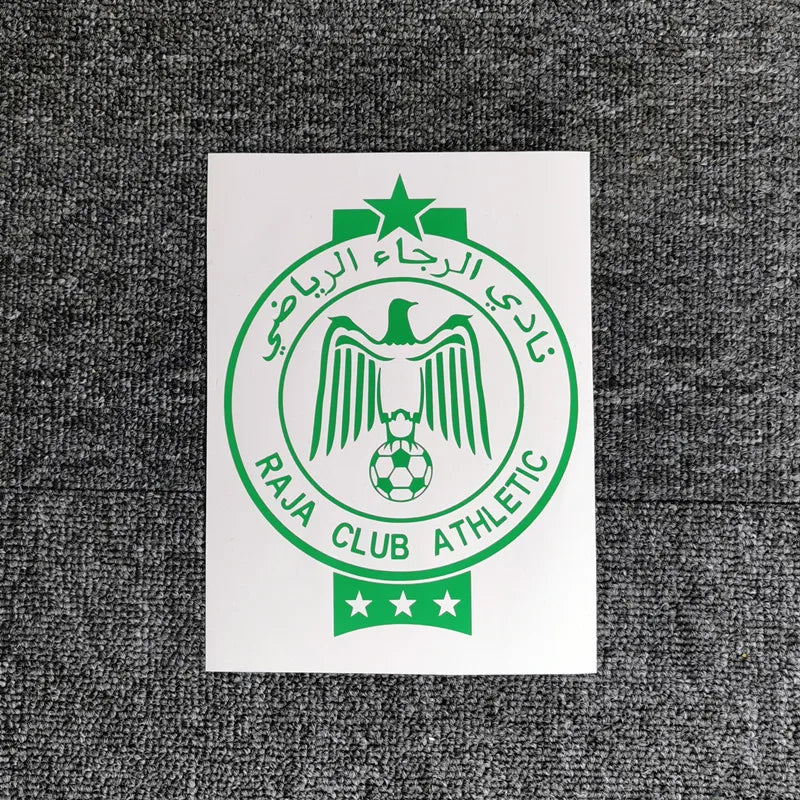 Morocco Raja Casablanca Car Stickers, Reflective Football Decal for Fuel Tank Cap, Motorcycle Trunk Windshield