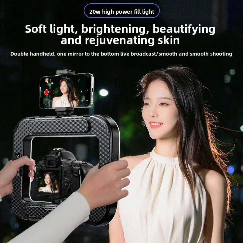 Anneau lumineux LED Portable, nouvelle lampe de photographie d'éclairage de Cage de lapin pour diffusion en direct Mobile, décoration lumineuse pour Selfie