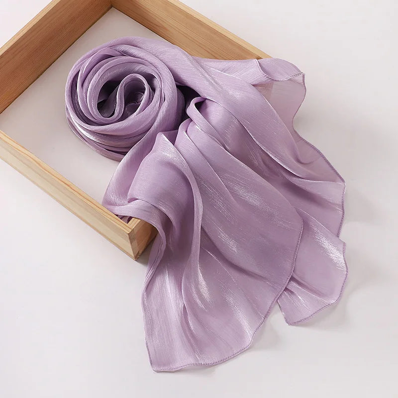 Hijabs en mousseline de soie de qualité supérieure pour femmes, voile turban doux et long, écharpes musulmanes, châles Hijab, couvre-chef Islam, accessoires Ramadan