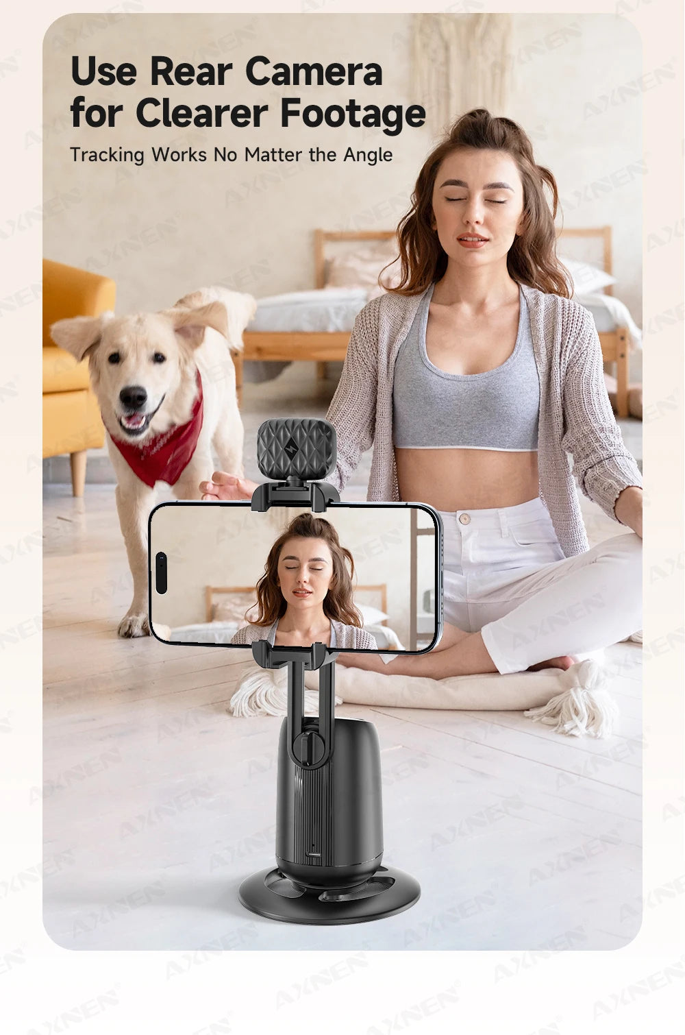 P05 — Stabilisateur Smartphone Suivi IA 360° Support Table Live & Vidéo