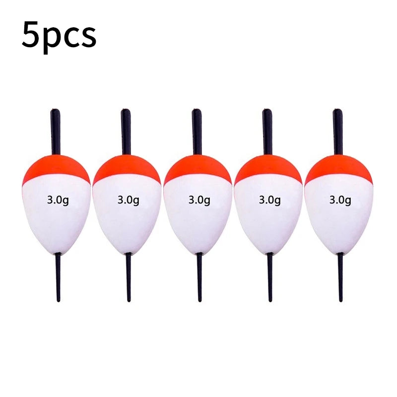 5 piezas flotadores de pesca de espuma EVA flotadores de pescado cebo boyas de pesca 2g/3g/5g/10g/15g/20g/35g/40g/60g boya Flotador accesorios de pesca