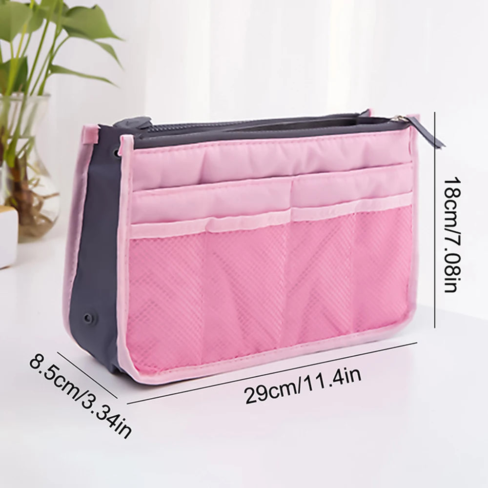 Sac Cosmétique Nylon Voyage Femme — Organisateur Maquillage Pliable Grande Capacité