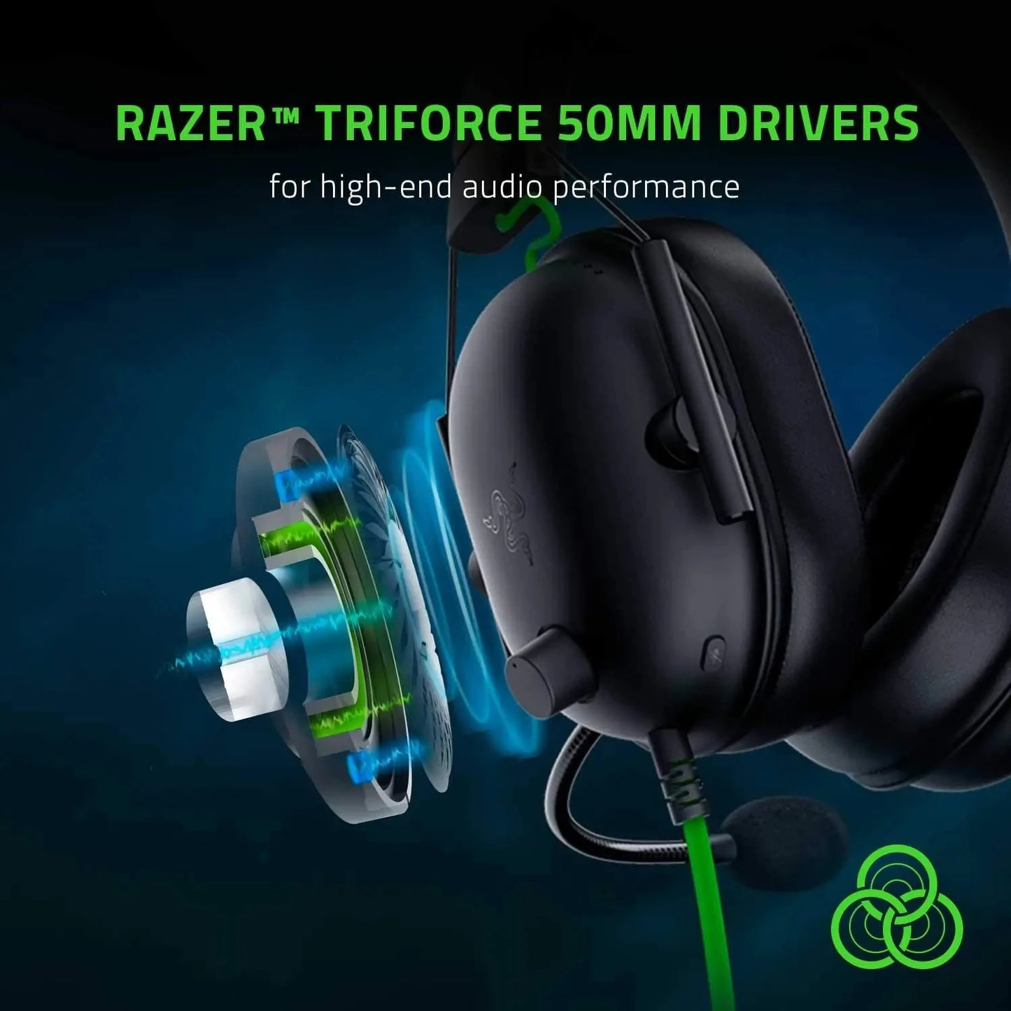 Auriculares con cable para Esports Razer BlackShark V2 X nuevos, cancelación pasiva avanzada de ruido, sonido envolvente 7.1, micrófono cardioide HyperClear