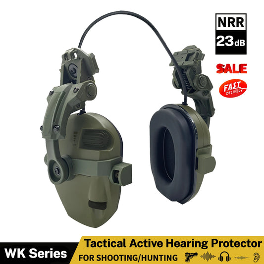 Casque de tir tactique pour l'extérieur, protection auditive électronique, réduction active du bruit, casque de chasse