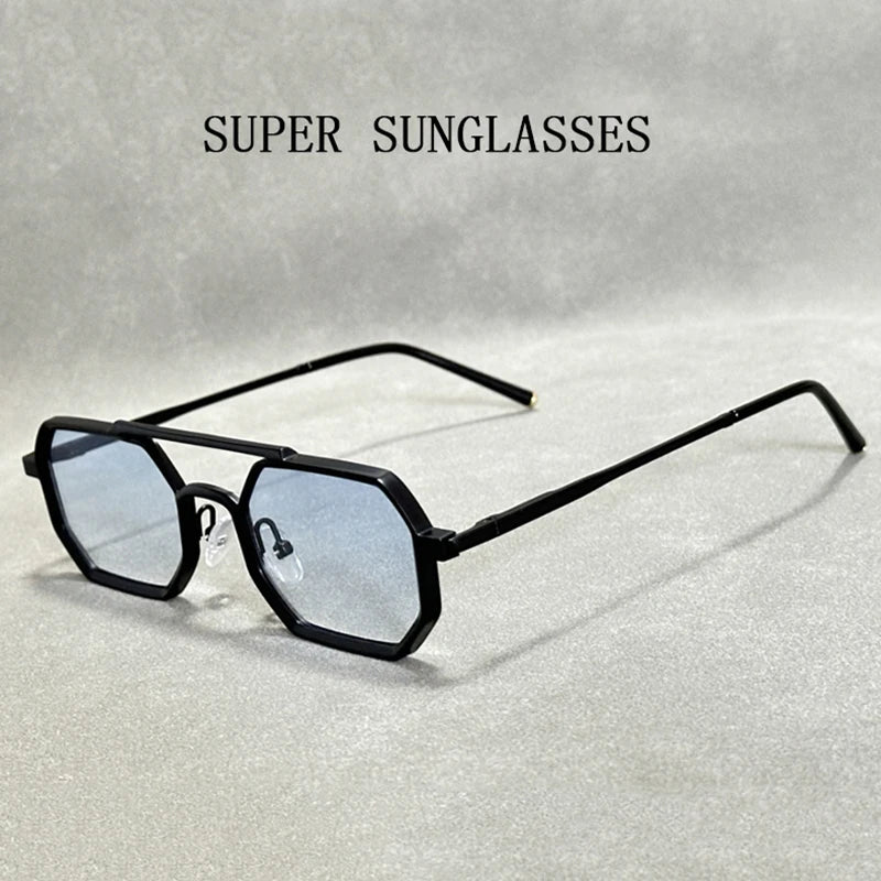 Gafas de sol cuadradas nuevas para hombre, estilo Steampunk Vintage, gafas de sol de lujo a la moda para mujer, gafas de sol para hombre, gafas de sol para mujer
