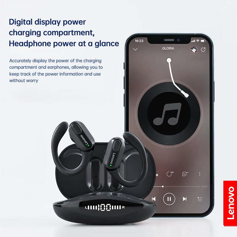 Écouteurs sport sans fil — micro, contrôle boutons, affichage LED, HiFi stéréo, traducteur AI