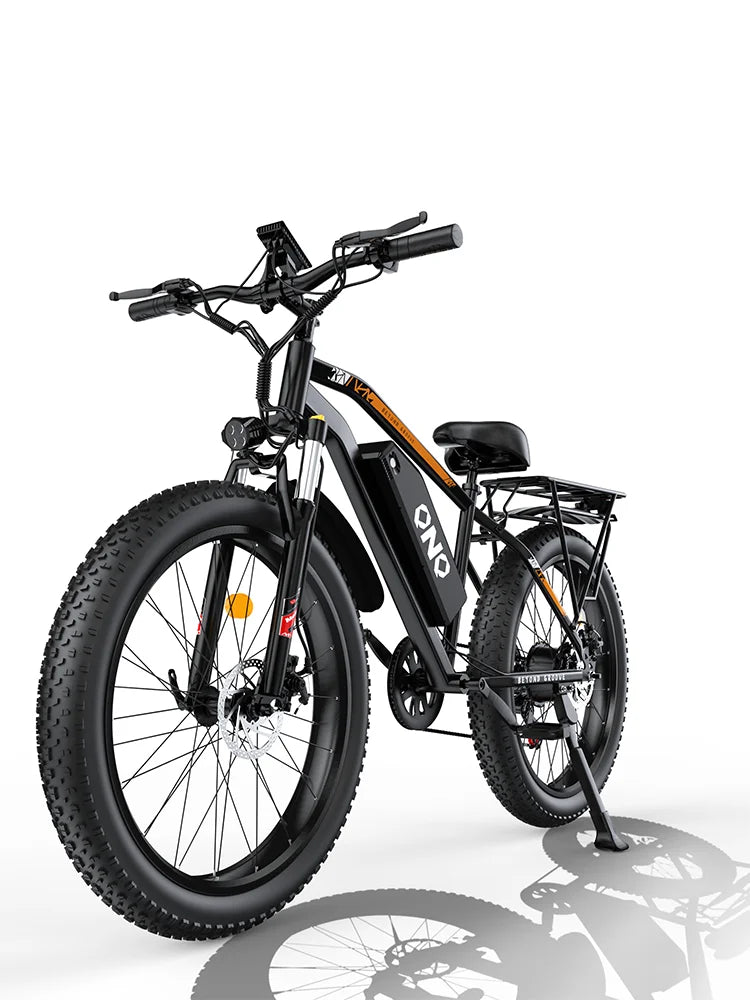 QNQ Q26 Electric Bicycle 1500W Motor 48V15AH Lithium Battery 26 Inch Fat Tire Snow E-bike