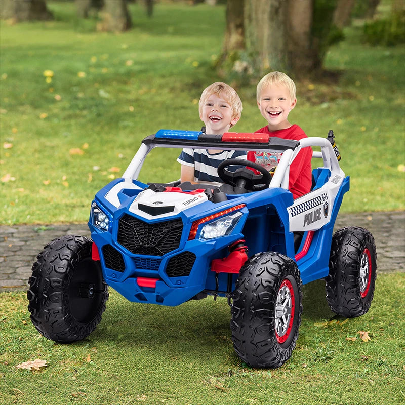 Coche de juguete eléctrico para niños, 24V, 7A, vehículo UTV, regalos para niños, control remoto para padres, velocidad ajustable, 3 a 8 años