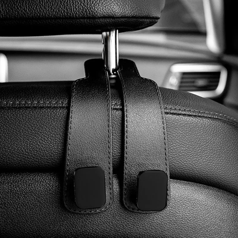 Ganchos para reposacabezas de coche, colgador para bolsos, organizador de respaldo de asiento, clips de sujeción automática, ganchos para coche St
