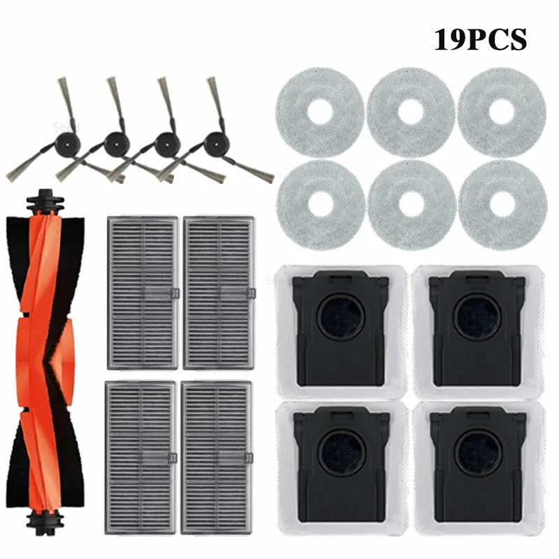 Dreame L40 Ultra / X40 Ultra Robot Vacuum Cleaner Accessories Dust Bags Mop Main Side Brushes Cloths HEPA Filters Spare Parts