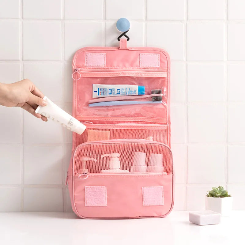 Sac de Maquillage Voyage Double Couche — Multifonctionnel Homme & Femme