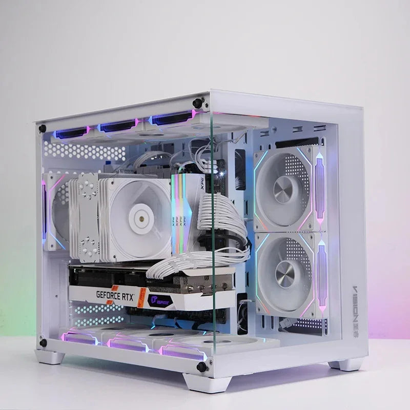 ICE baleine prisme 4RS ARGB PC boîtier ventilateur 120mm Infinity miroir conception carte mère éclairage synchronisation 4PIN PWM CPU refroidisseur ventilateur