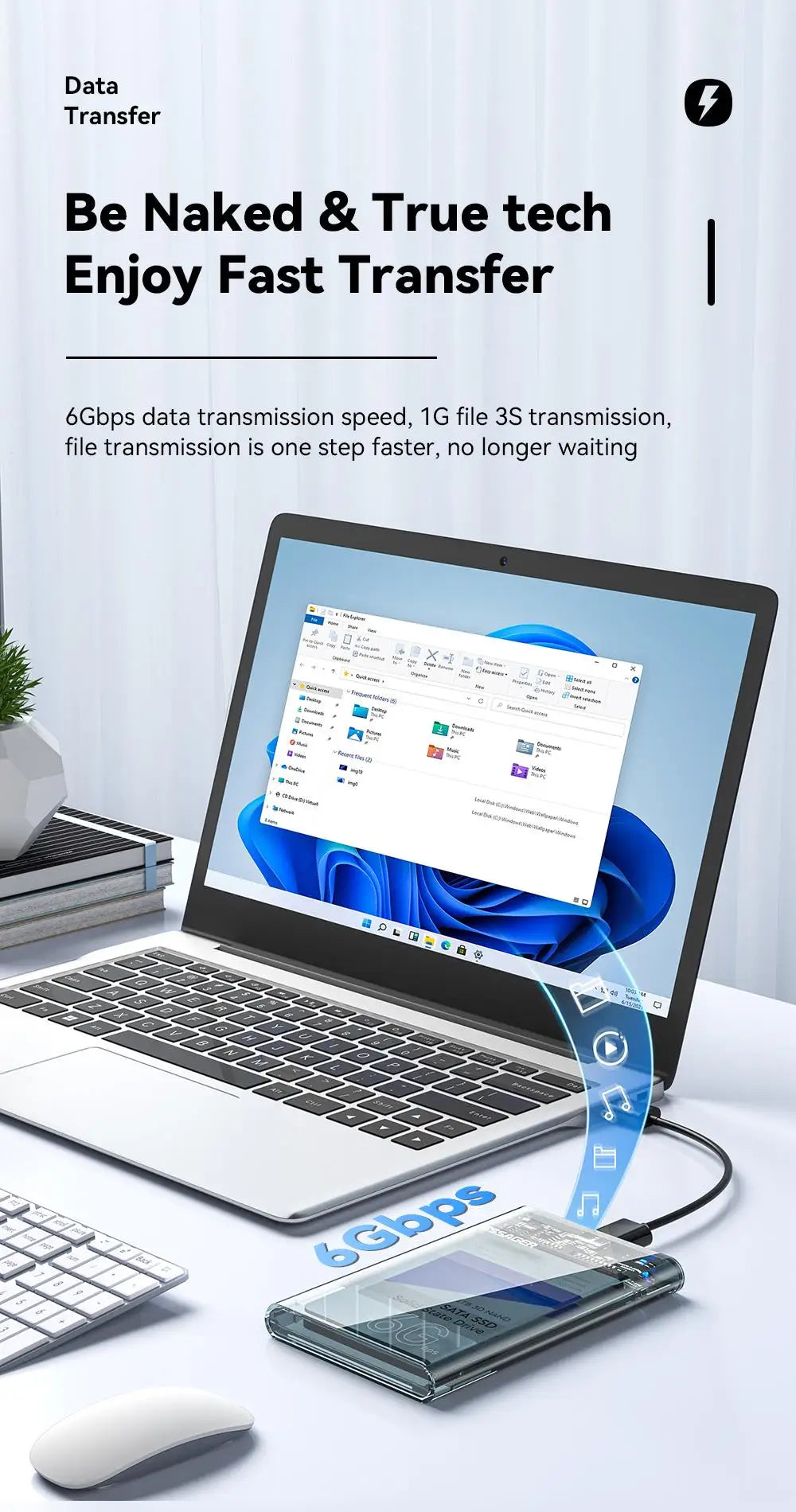 Essager 2.5 pouces SATA boîte USB 3.0 HDD boîtier étuis de disque dur mobiles pour SSD 2.5 pouces SATA boîtier de stockage boîtier de disque dur